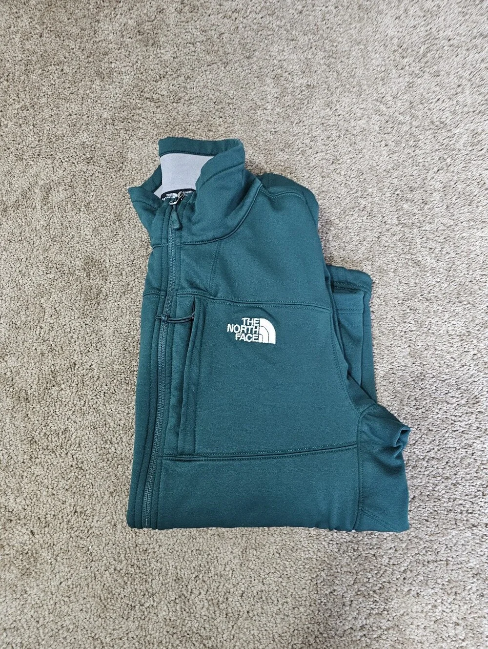 The North Face Men's Teal Lightweight Full-Zip Jacket Size M